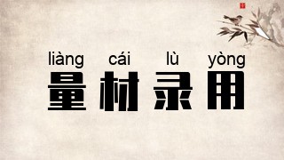 量材录用
