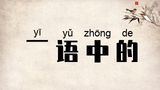 一语中的