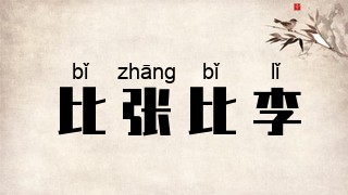 比张比李