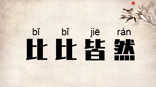 比比皆然