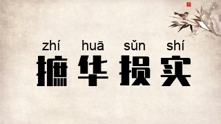 摭华损实