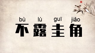不露圭角