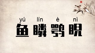 鱼瞵鹗睨