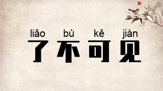 了不可见