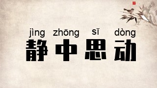 静中思动