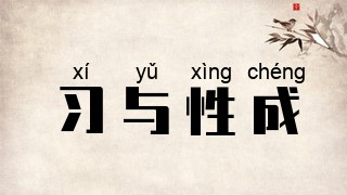 习与性成