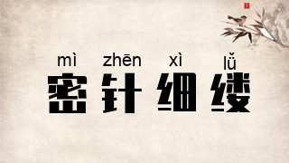 密针细缕