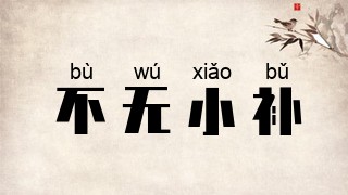 不无小补