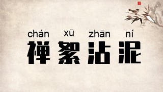 禅絮沾泥