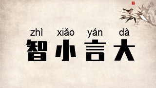 智小言大