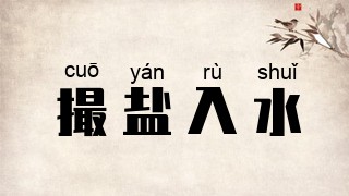 撮盐入水