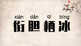 衔胆栖冰