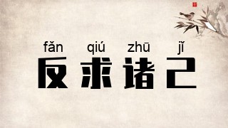 反求诸己
