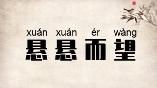 悬悬而望