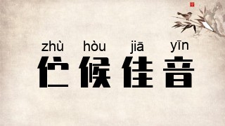 伫候佳音