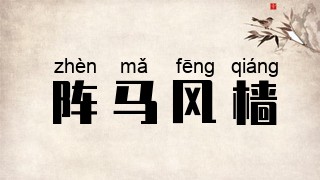 阵马风樯