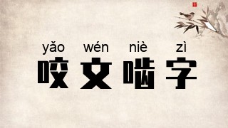 咬文啮字