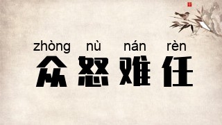 众怒难任
