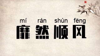 靡然顺风