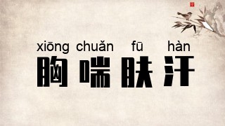 胸喘肤汗