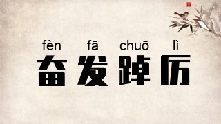 奋发踔厉