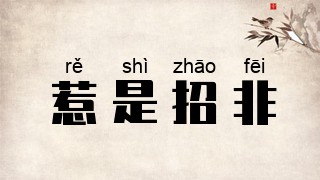 惹是招非