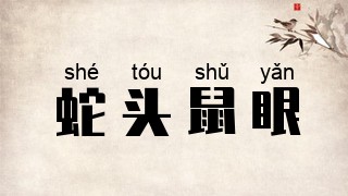 蛇头鼠眼