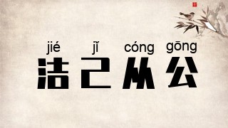 洁己从公