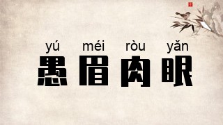 愚眉肉眼