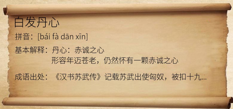 白发丹心