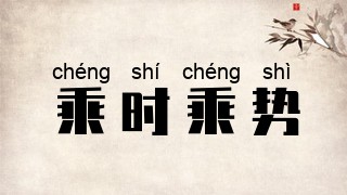 乘时乘势