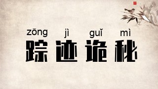 踪迹诡秘