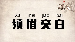 须眉交白