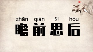 瞻前思后