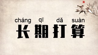 长期打算