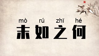 末如之何