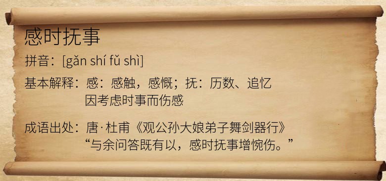 感时抚事