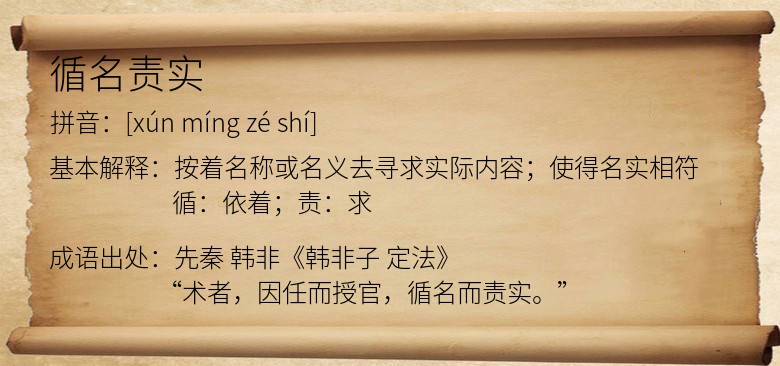 循名责实