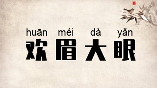 欢眉大眼