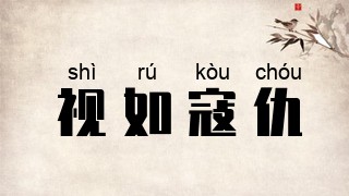 视如寇仇