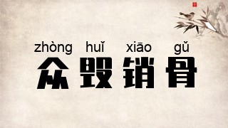 众毁销骨