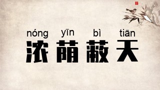 浓荫蔽天