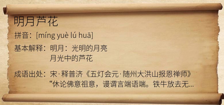 明月芦花