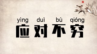 应对不穷
