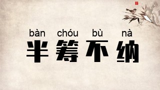 半筹不纳