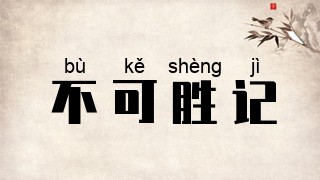 不可胜记