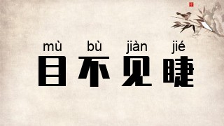 目不见睫