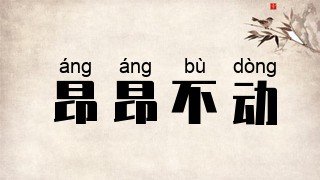 昂昂不动