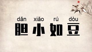 胆小如豆