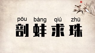 剖蚌求珠